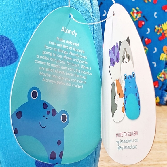 Squishmallow Alandy the Blue Frog 8" Ultrasoft Learning Express Exclusive Plush - Picture 11 of 12